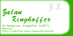 zalan ringhoffer business card